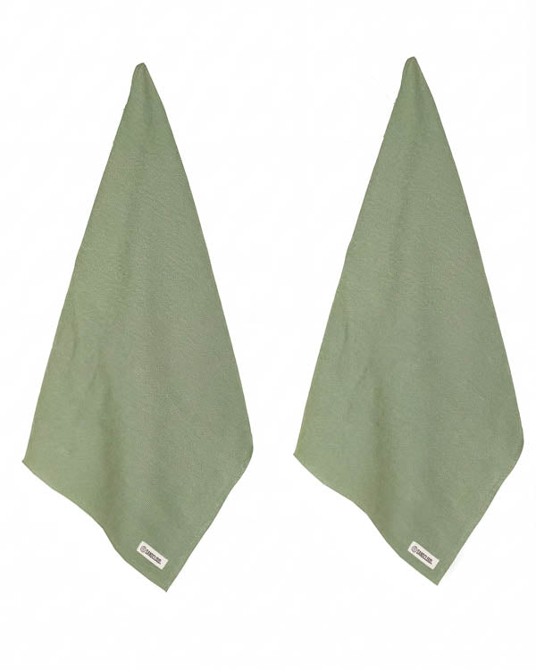 Terra Fringeless XL Bath Bundle – Hedge Green