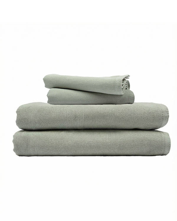 Terra Fringeless XL Bath Bundle – Hedge Green