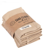 Classic Bath Washcloth Bundle- 6 Pack – Sand