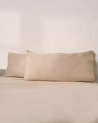 Luxe Sateen Pillowcase Set Beige
