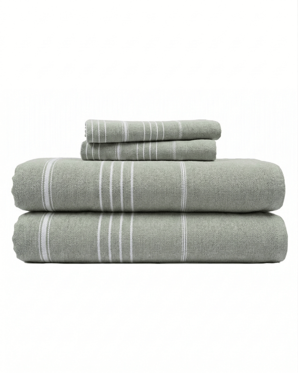 Classic Fringeless XL Bath Bundle – Seaglass