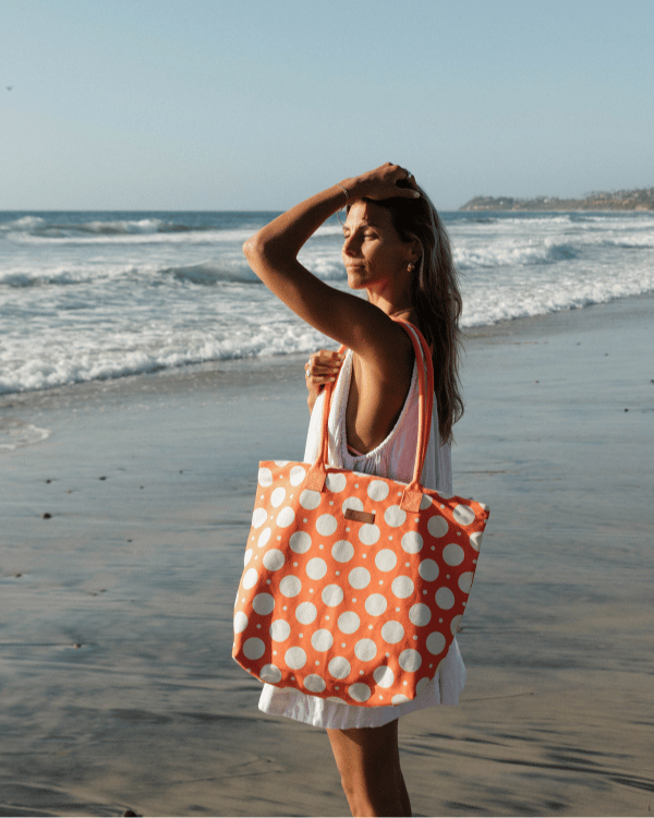 Polka Dot Beach Tote