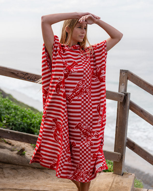 Popsicle Hooded Poncho