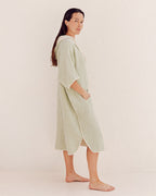 Falta Gauze Hooded Poncho – Sage