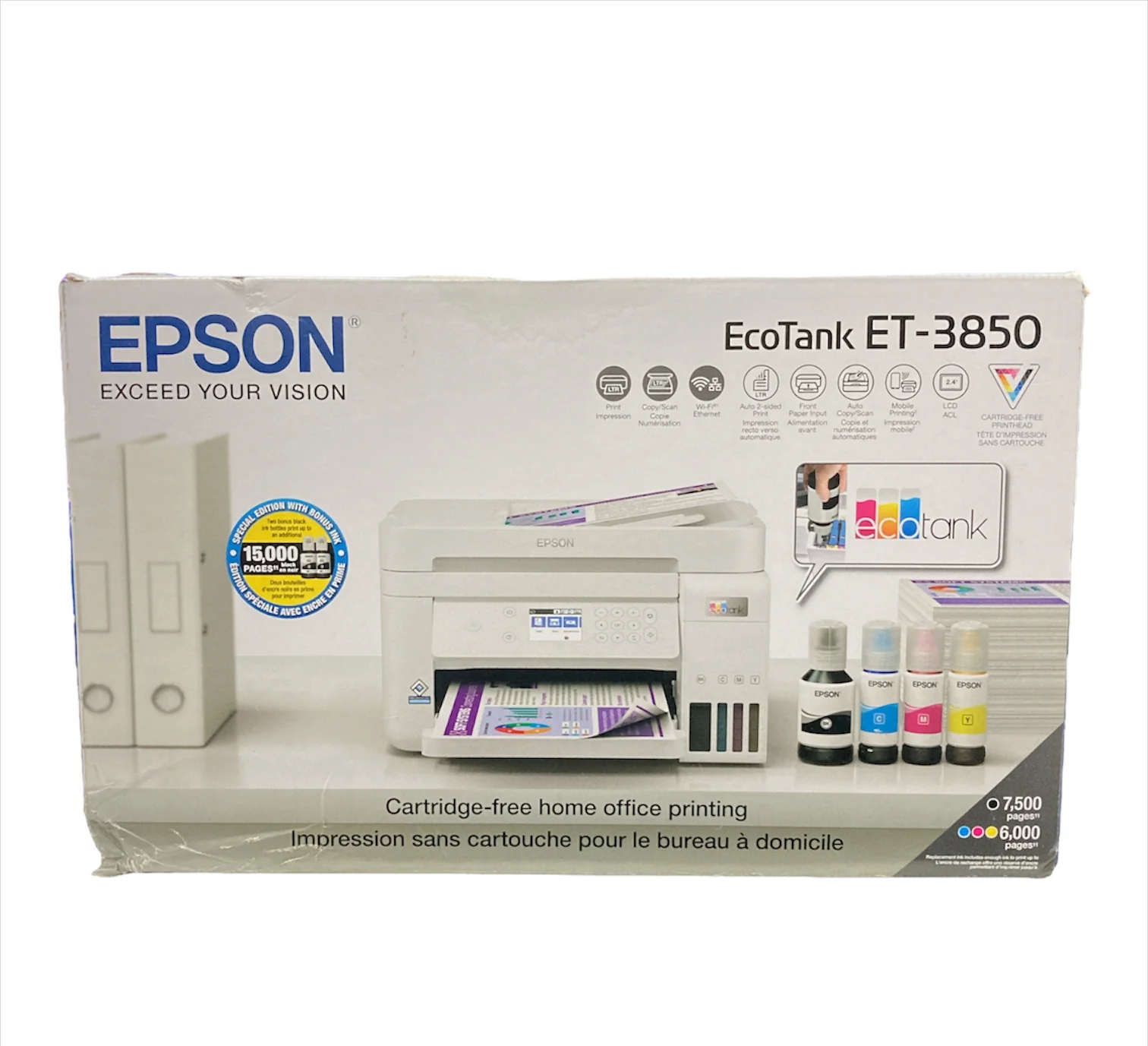 Epson EcoTank-3850 Special Edition All-in-One Printer with Bonus Black Ink - UZIS Sports
