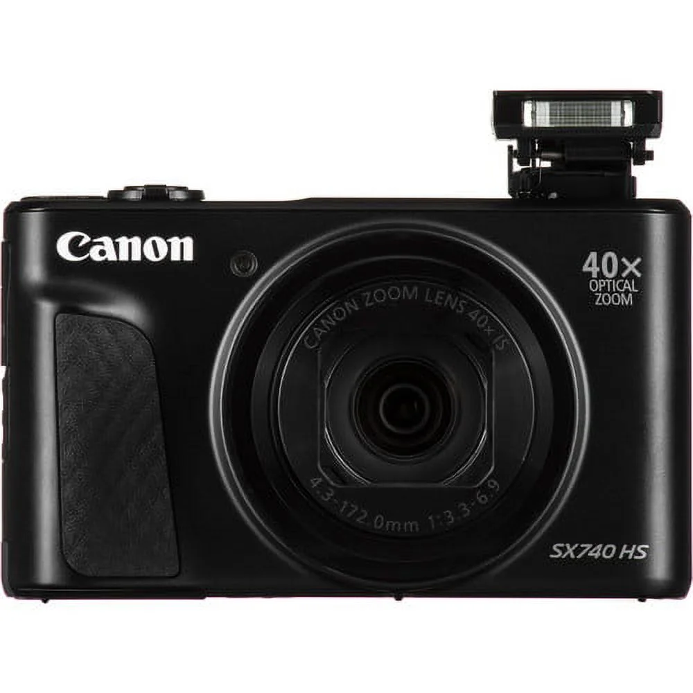 Canon PowerShot SX740 HS Digital Camera 40x Optical Zoom with 32GB Buzz-photo Kit - UZIS Sports