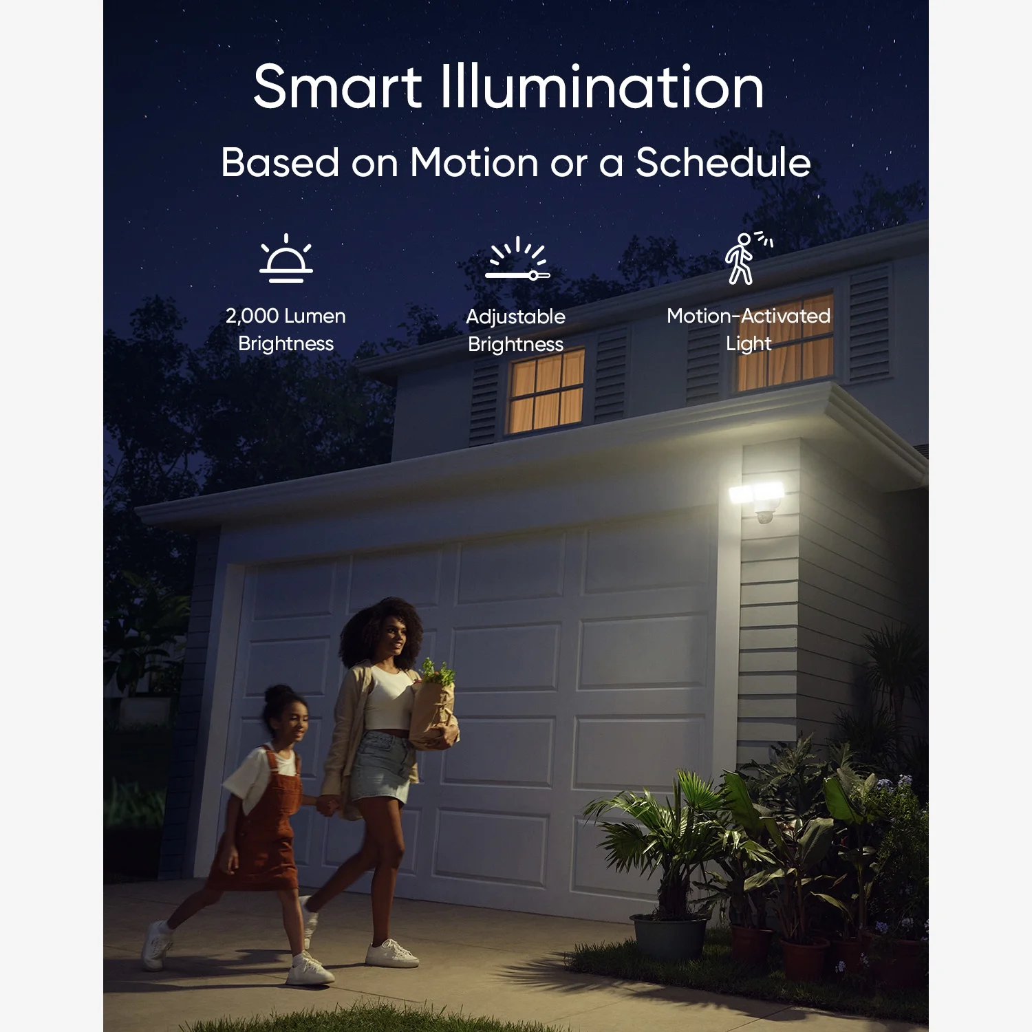 eufy Security Floodlight Camera E340 Wired Dual Camera, 360° Pan & Tilt, Wi-Fi 6, No Monthly Fee - UZIS Sports