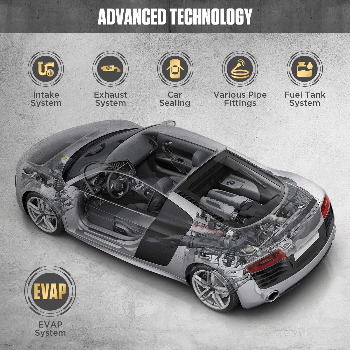 AUTOOL Smoke Machine Automotive Leak Detector - UZIS Sports