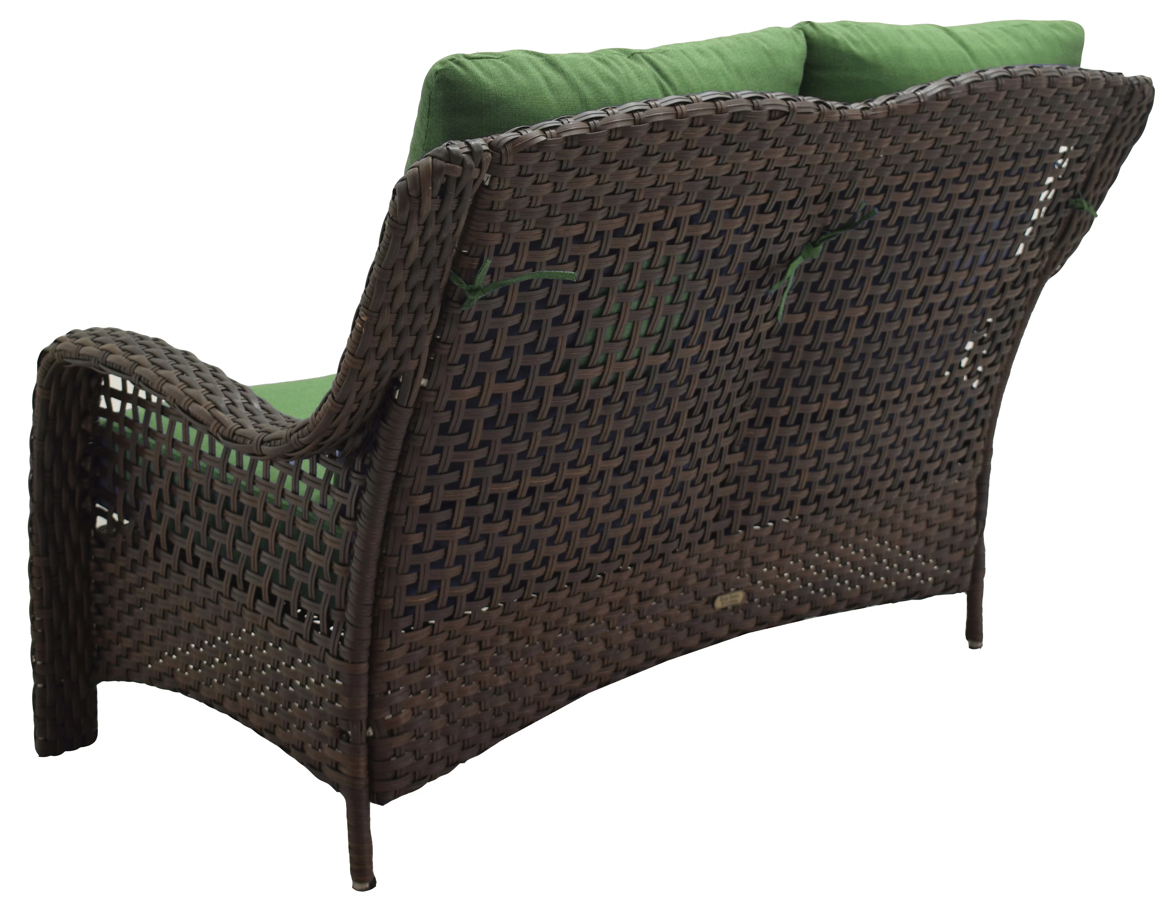 Better Homes & Gardens Ravenbrooke 4-Piece Outdoor Wicker Swivel Chair Conversation Set, Green - UZIS Sports