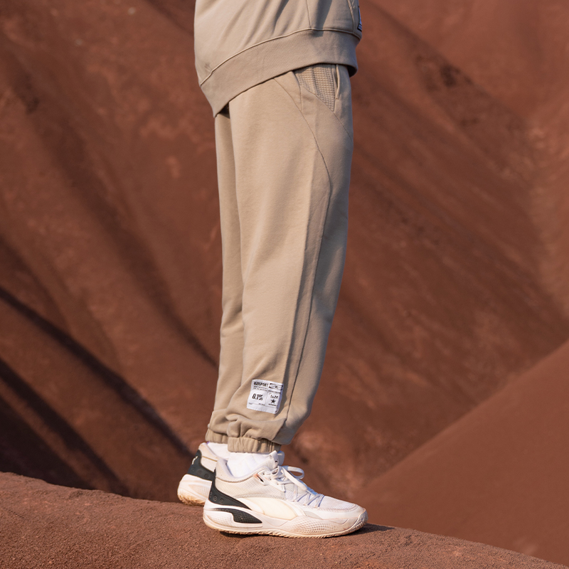 UZIS Men's Waffle Knit Joggers - American Style Relaxed Fit Basketball Training Pants - UZIS Sports