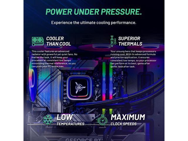 ABS Vortex-X Ruby Gaming Desktop: RTX 4080 Super, Ryzen 7 7700X, 32GB RAM, 1TB SSD, Liquid Cooled, Windows 11 Home - UZIS Sports