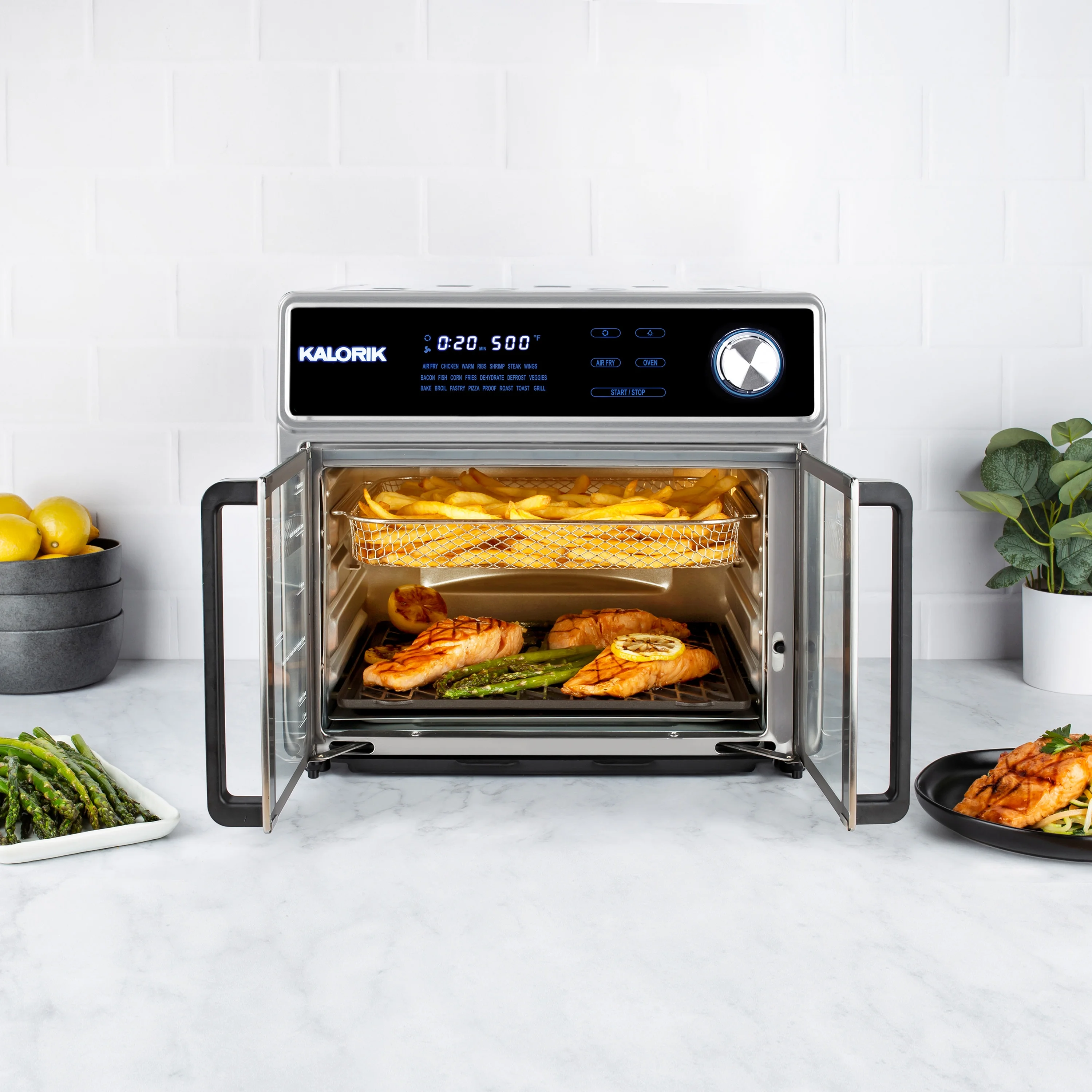 Kalorik Maxx® 26 Qt Digital Air Fryer Oven Grill, Stainless Steel - UZIS Sports