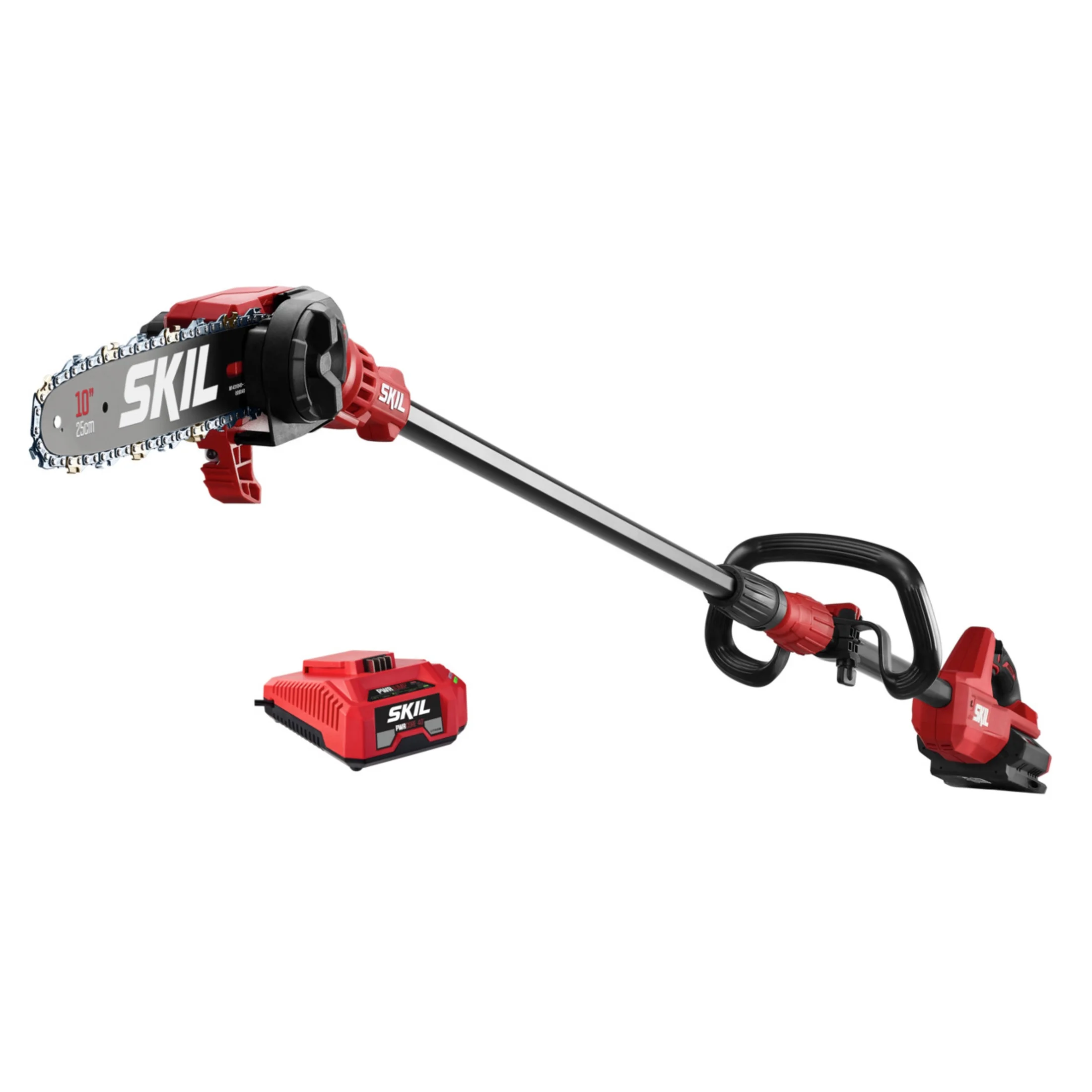 SKIL PS4561C-10 PWR CORE 40 Brushless 40V 10Ft. Long 10-in. Pole Saw Kit w/2.5Ah Battery & Charger - UZIS Sports