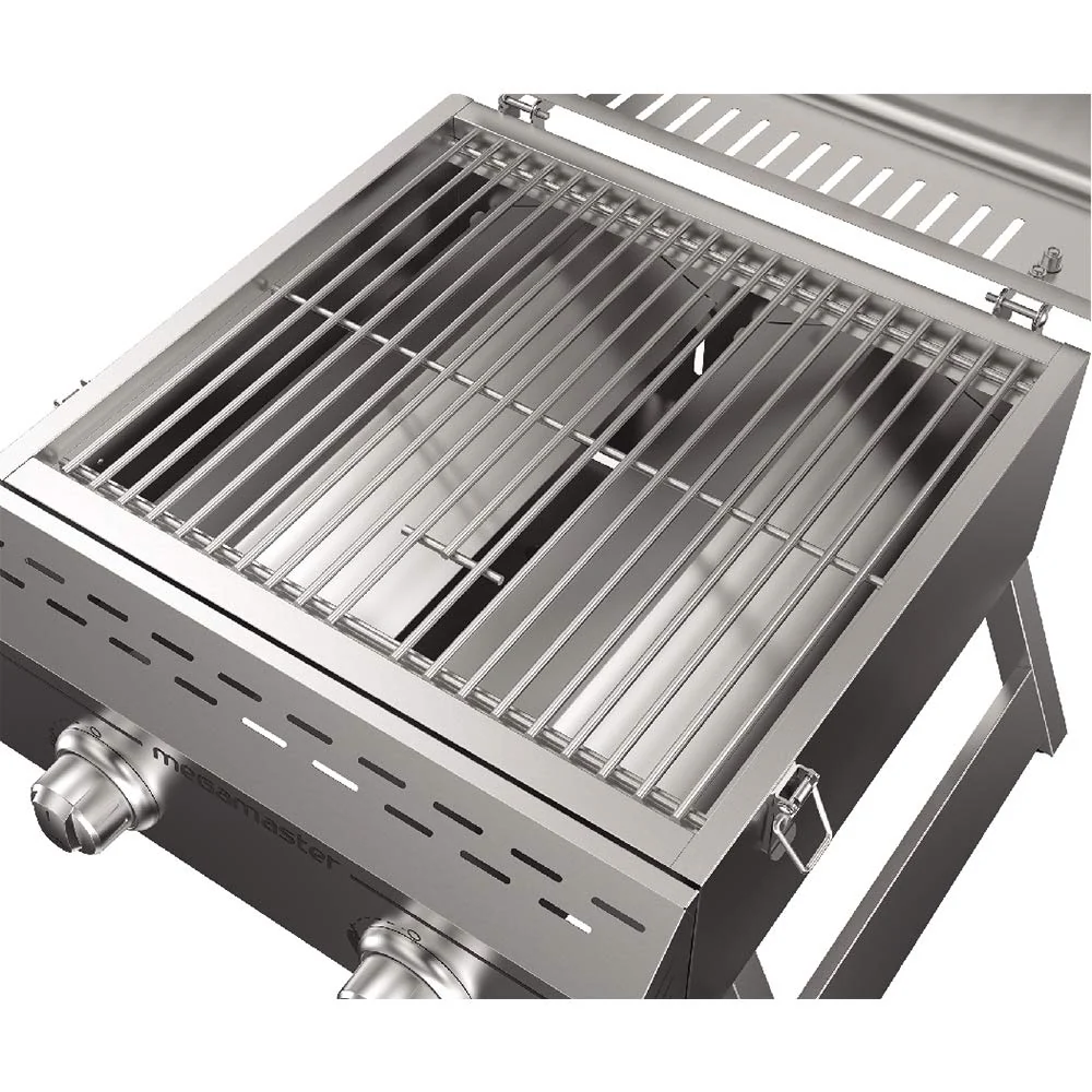 Megamaster Premium Outdoor Cooking 2-Burner Grill - UZIS Sports