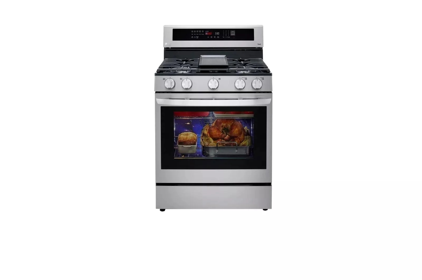 LG LRGL5825F 5.8 Cu. Ft. Stainless Steel Gas Range with Air Fry - UZIS Sports