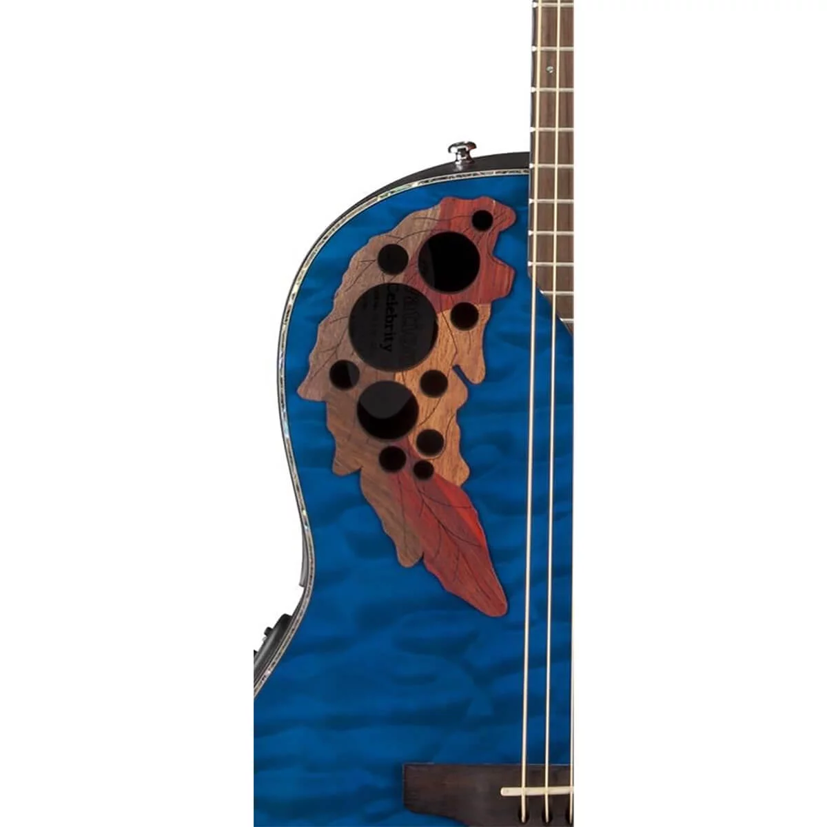 Ovation Celebrity Elite Plus Acoustic-Electric Guitar Quilted Maple Trans Blue - UZIS Sports
