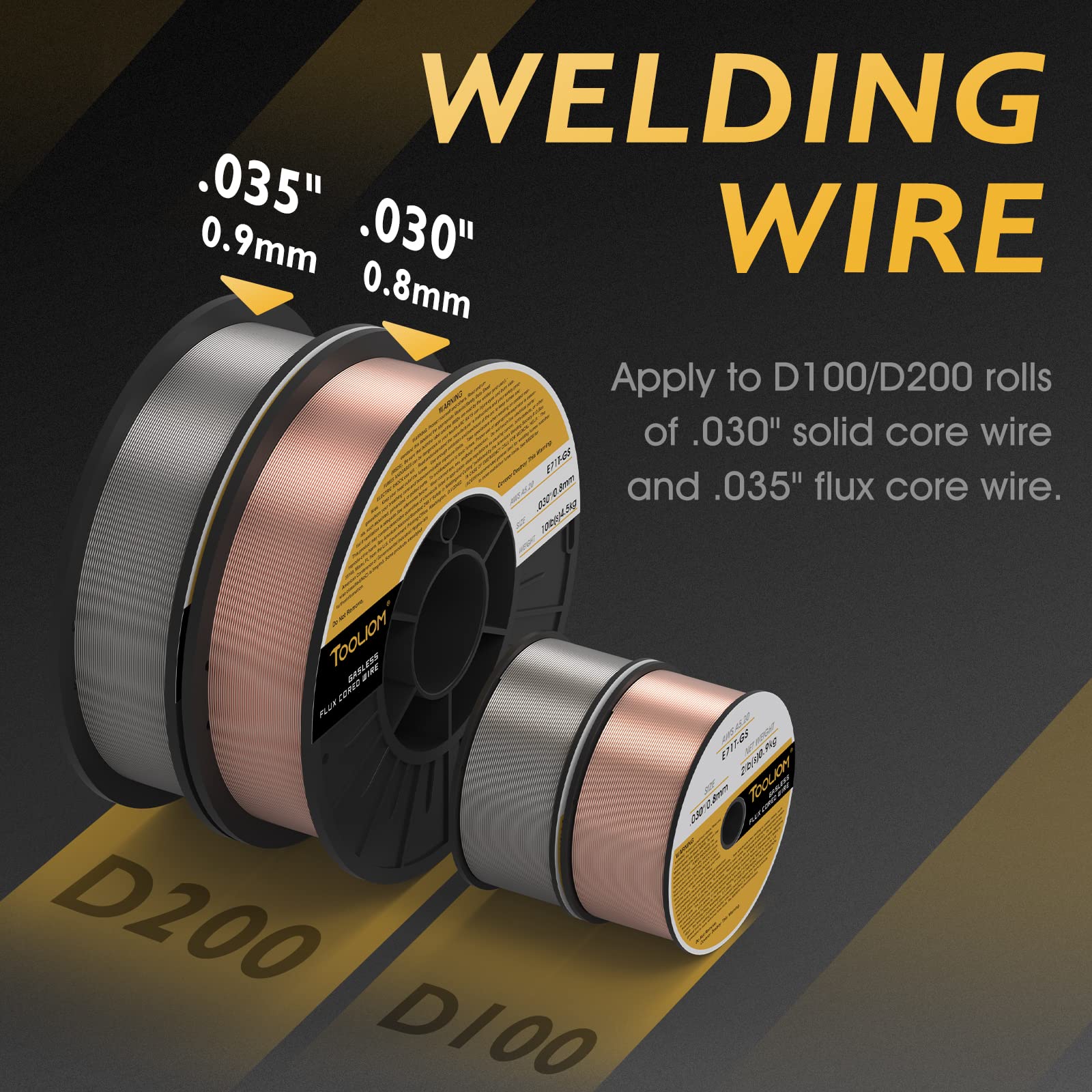 TOOLIOM 200M 3 in 1 Flux MIG Welder 110 / 220V Dual Voltage - UZIS Sports