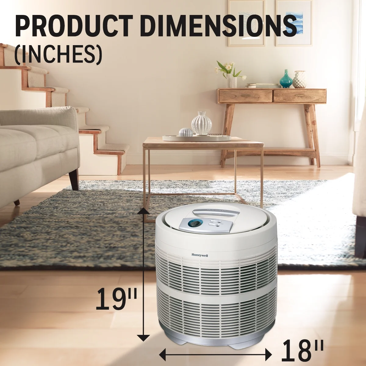 Honeywell Air Purifier, 50250-S, 390 sq ft, HEPA Filter, Allergen, Smoke, Pollen, Dust Reducer - UZIS Sports