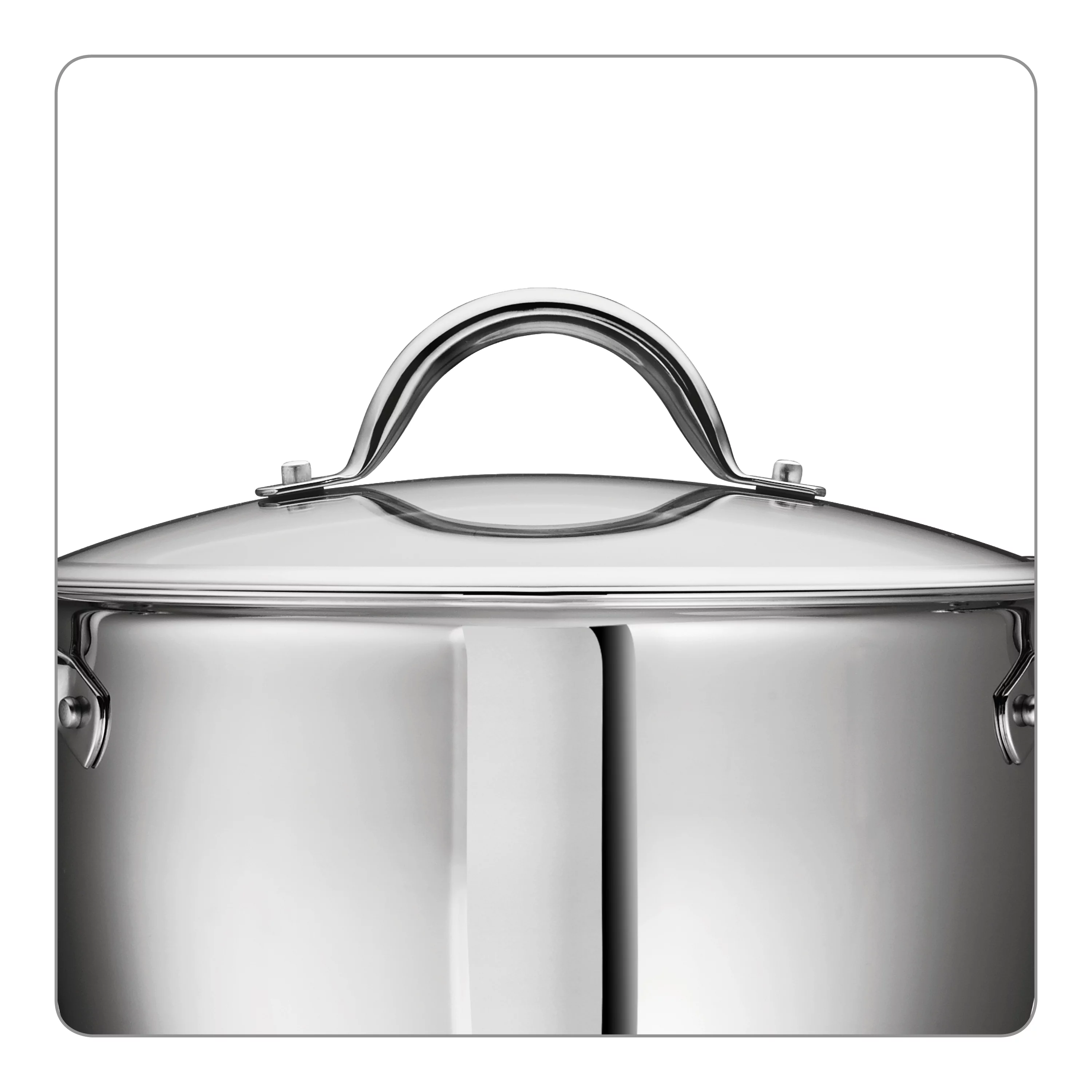 Tramontina Gourmet Stainless Steel Tri-Ply Base Cookware Set, 12 Piece - UZIS Sports