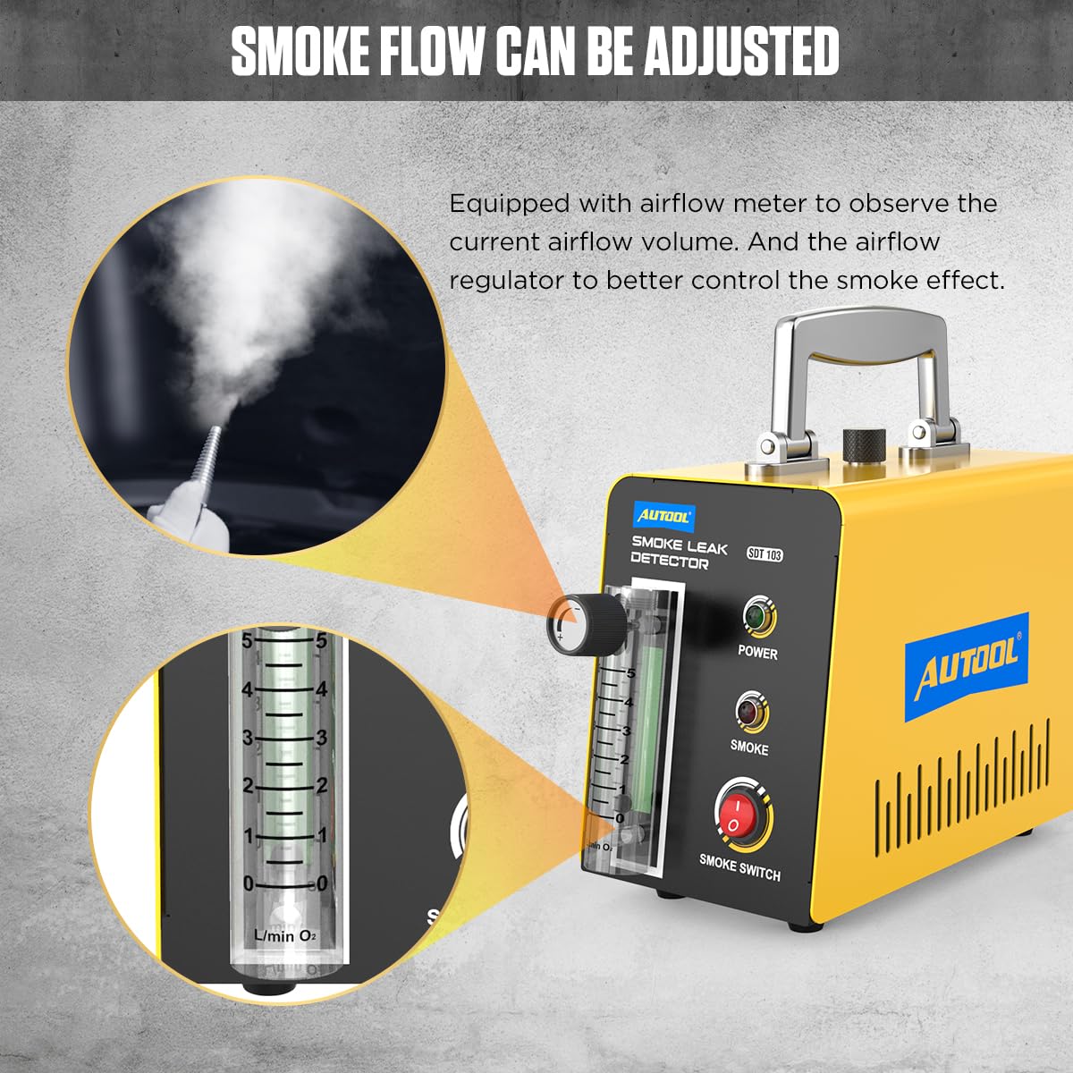 AUTOOL Smoke Machine Automotive Leak Detector - UZIS Sports