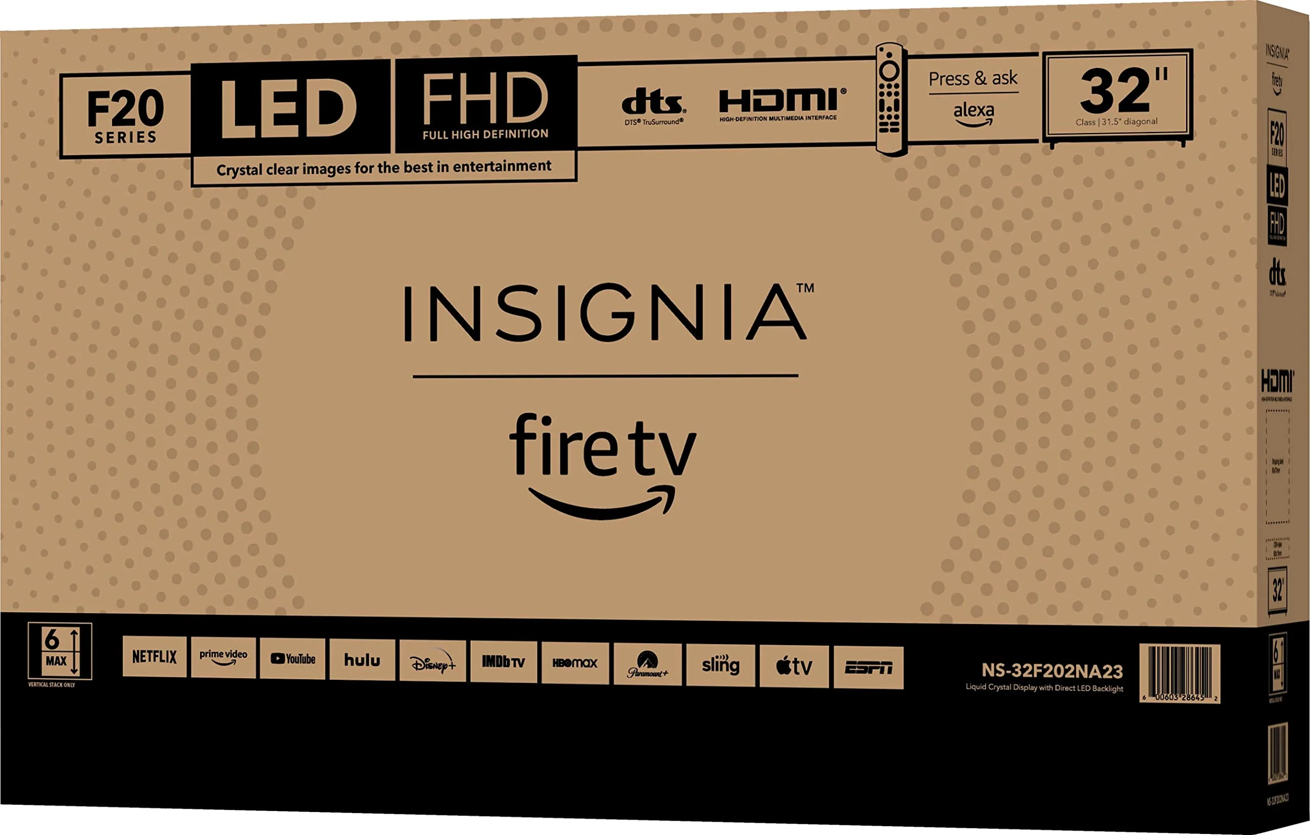 INSIGNIA 32-inch Class Smart Full HD 1080p Fire TV - UZIS Sports