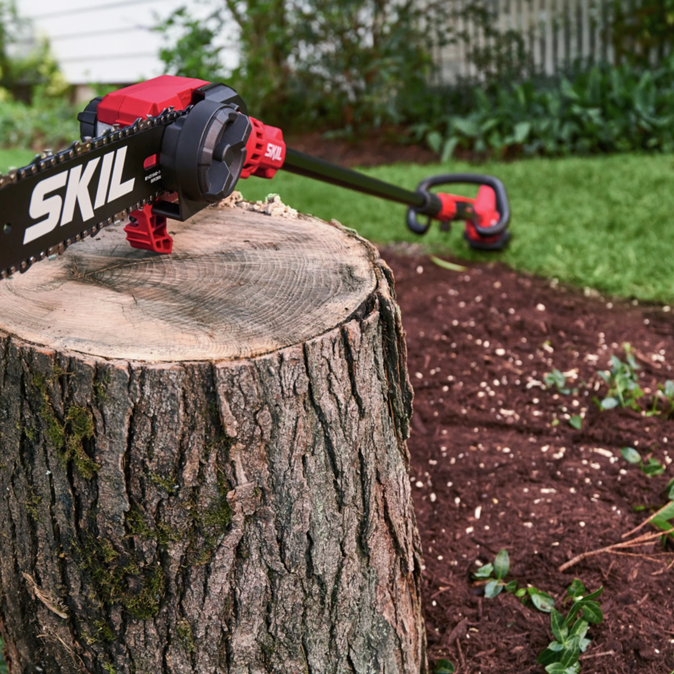 SKIL PS4561C-10 PWR CORE 40 Brushless 40V 10Ft. Long 10-in. Pole Saw Kit w/2.5Ah Battery & Charger - UZIS Sports