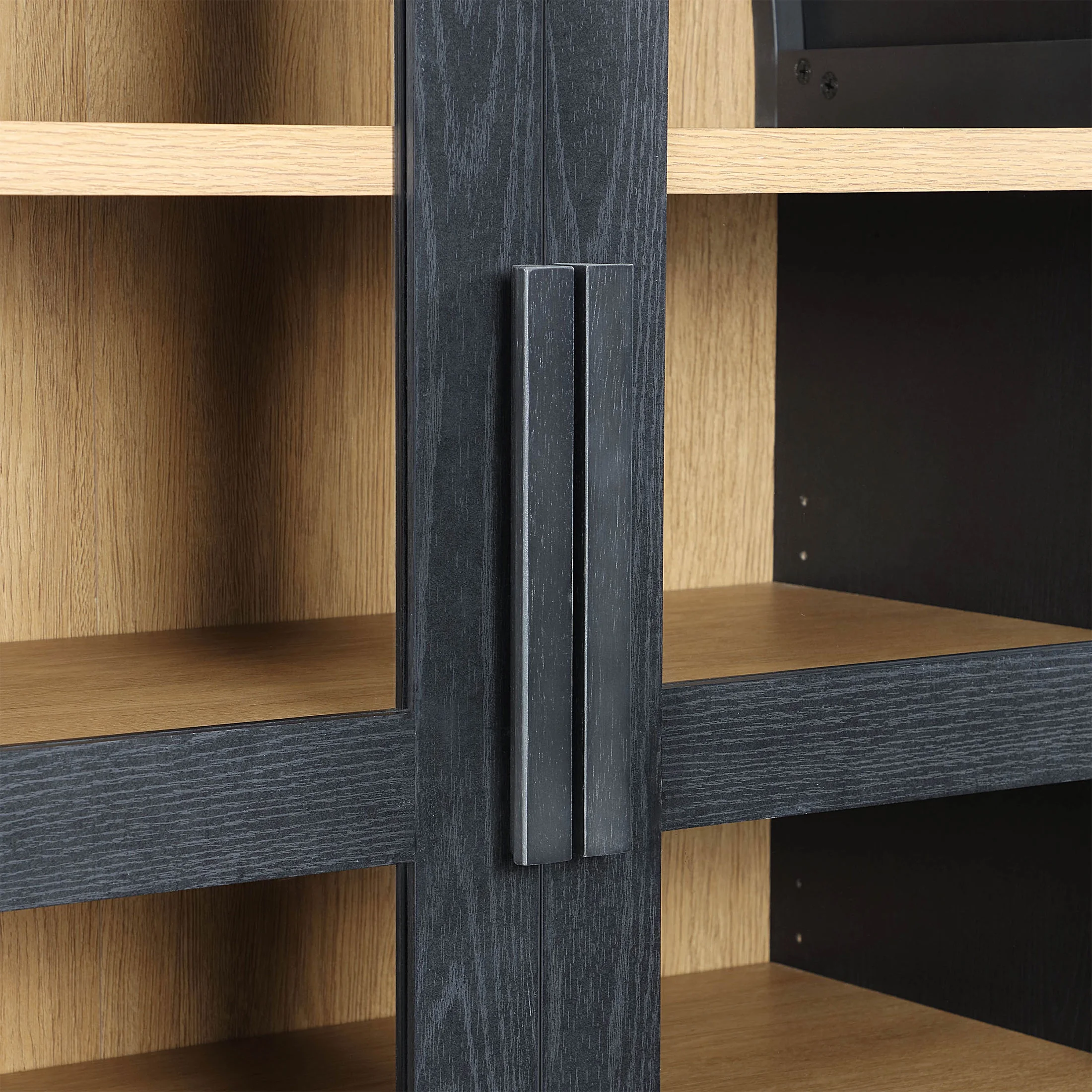 Better Homes & Gardens Juliet Solid Wood Frame Arc Cabinet, Black Finish - UZIS Sports