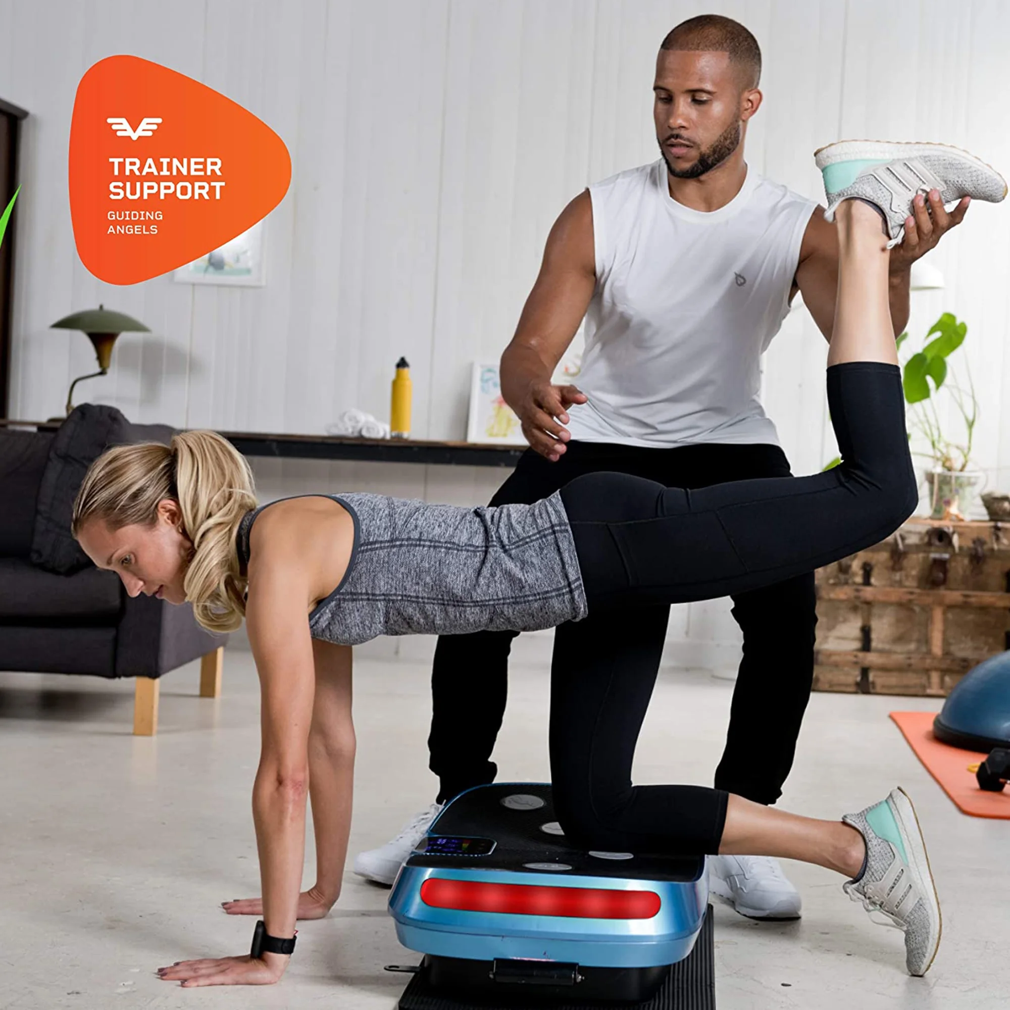 LifePro Rumblex 4D Triple Oscillation Vibration Plate Home Workout Equipment, Blue - UZIS Sports