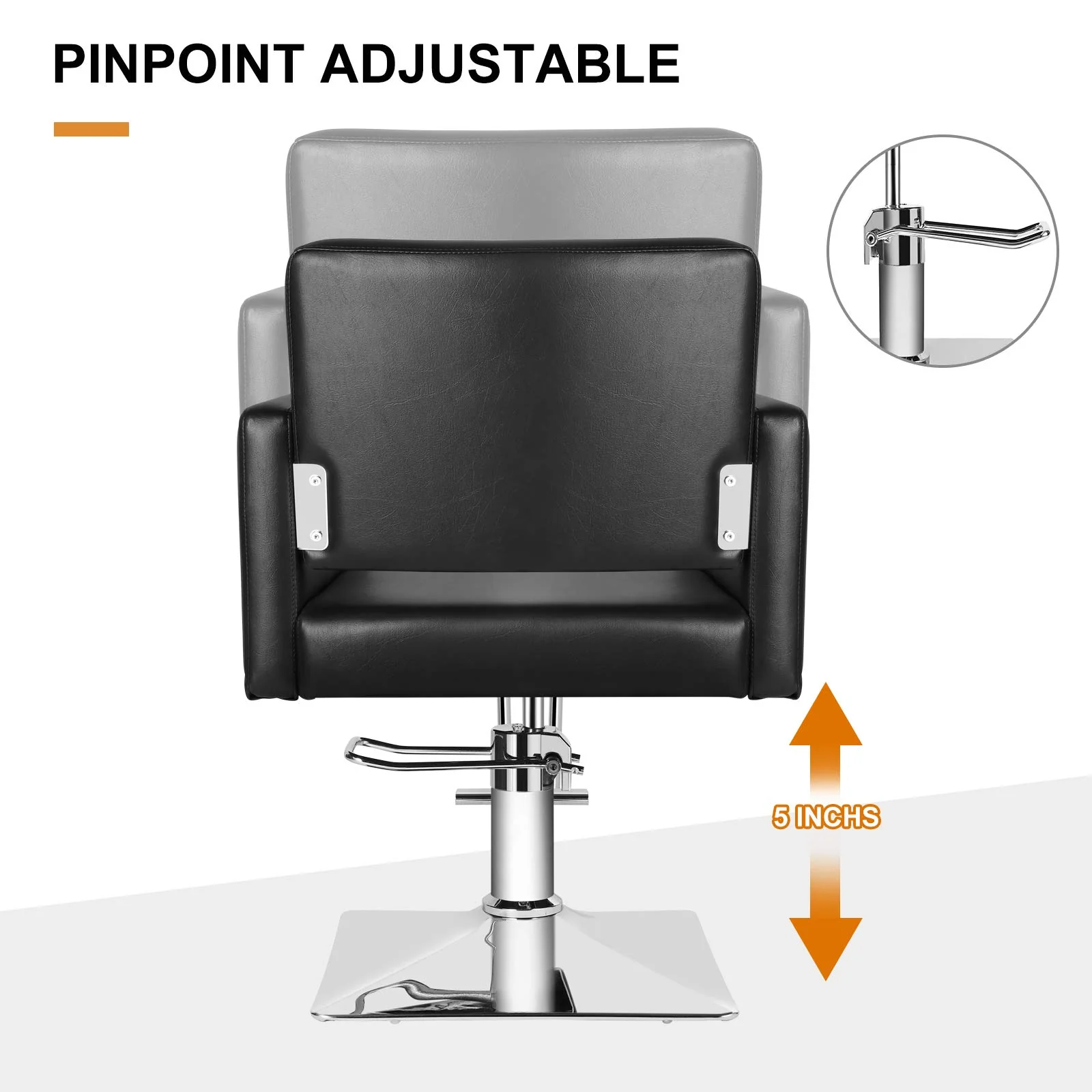 Salon Chair for Hair Stylist with Heavy Duty Hydraulic Pump - UZIS Sports