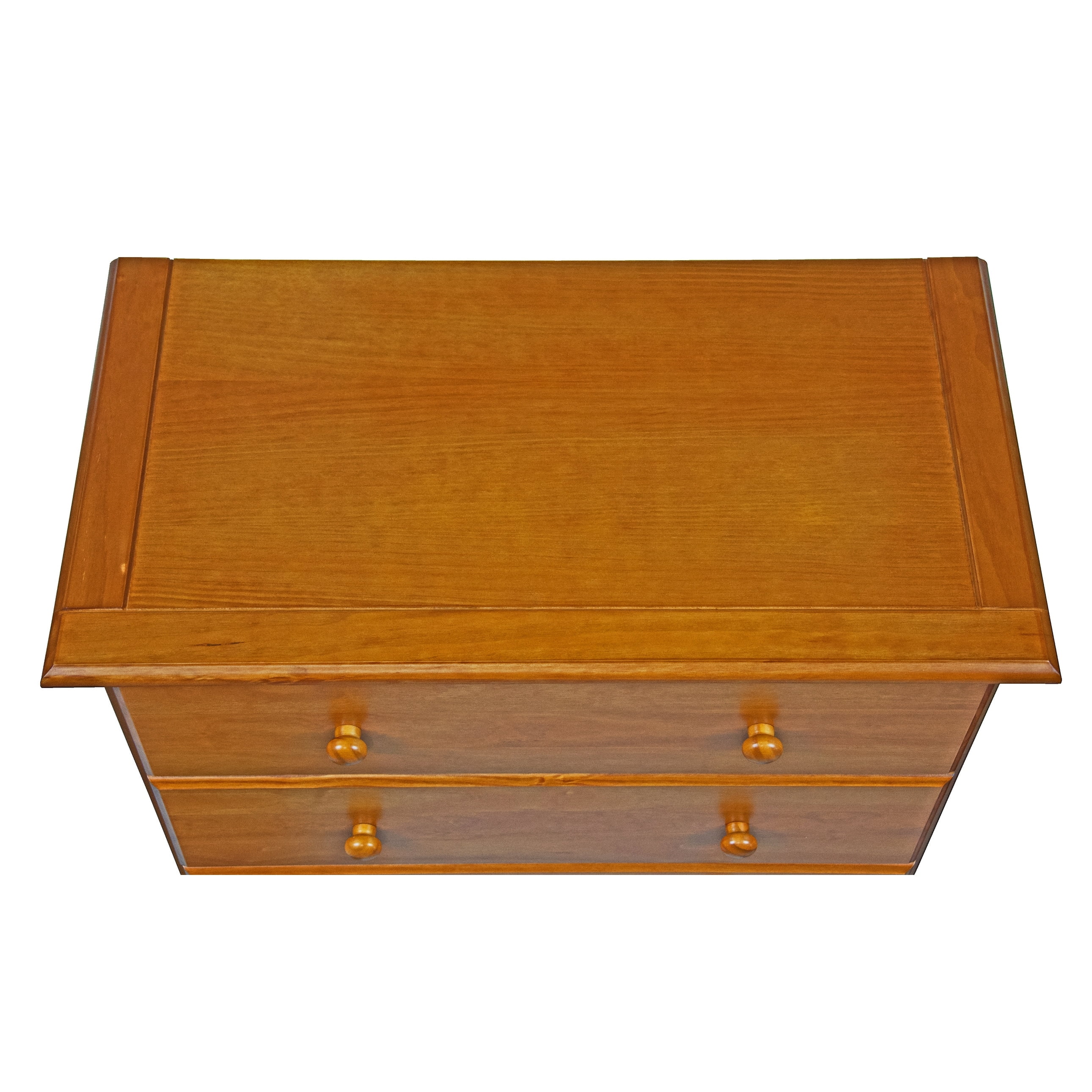Palace Imports  100% Solid Wood 5-Drawer Chest with Metal or Wooden Knobs Honey Pine Stained Medium Wood - UZIS Sports