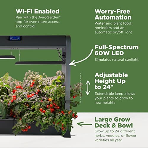 AeroGarden Farm 24Plus Salad Black - UZIS Sports