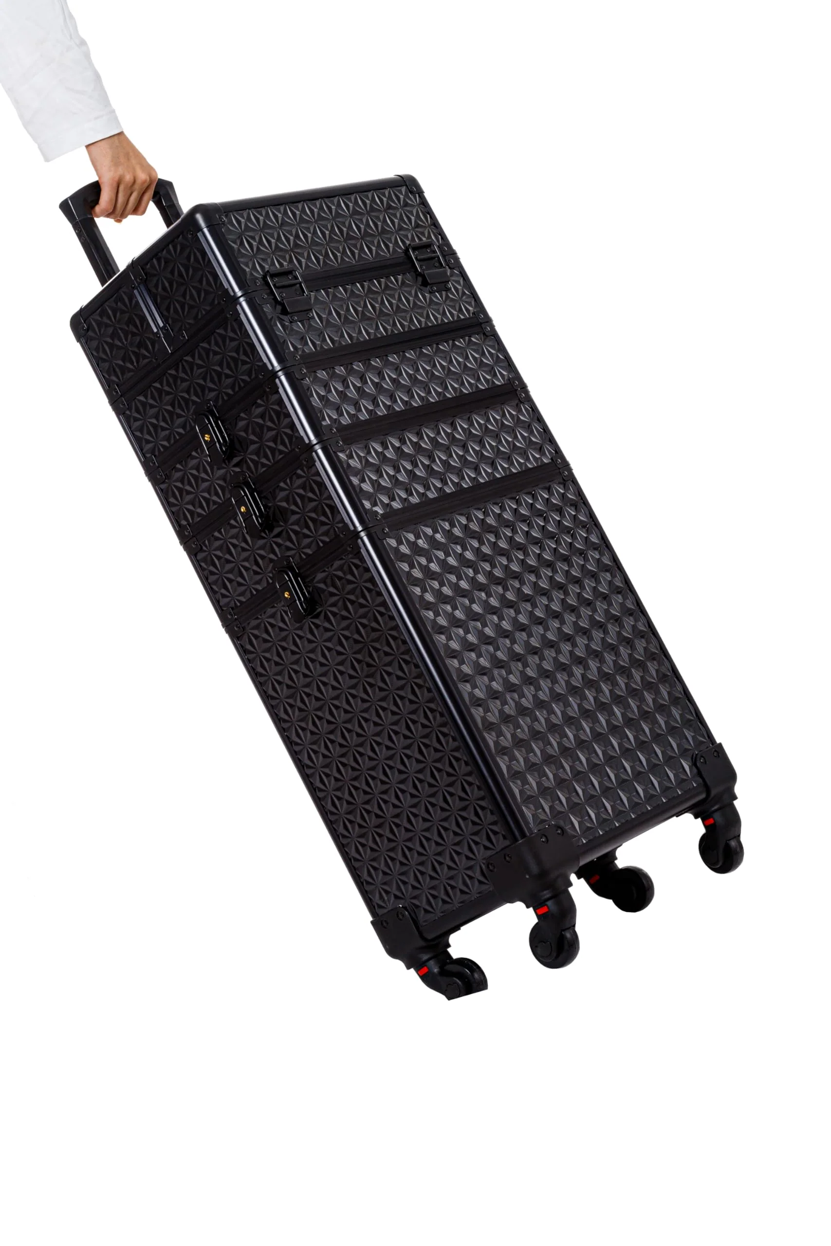 AROUS 5 in 1 Professional Makeup Train Case with 360° Swivel Wheels - UZIS Sports