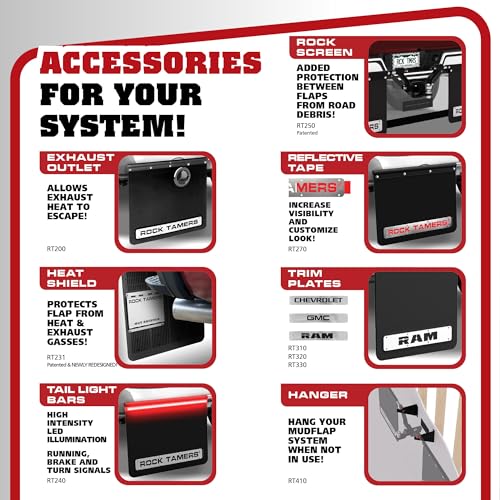 Rock Tamers Mudflap System Stainless - UZIS Sports