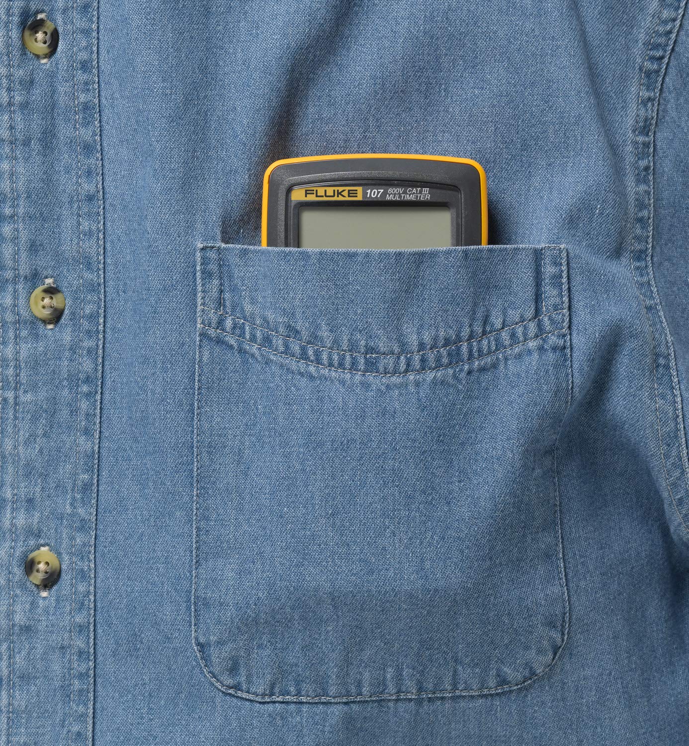Fluke 107 AC/DC Current Handheld Digital Multimeter - UZIS Sports