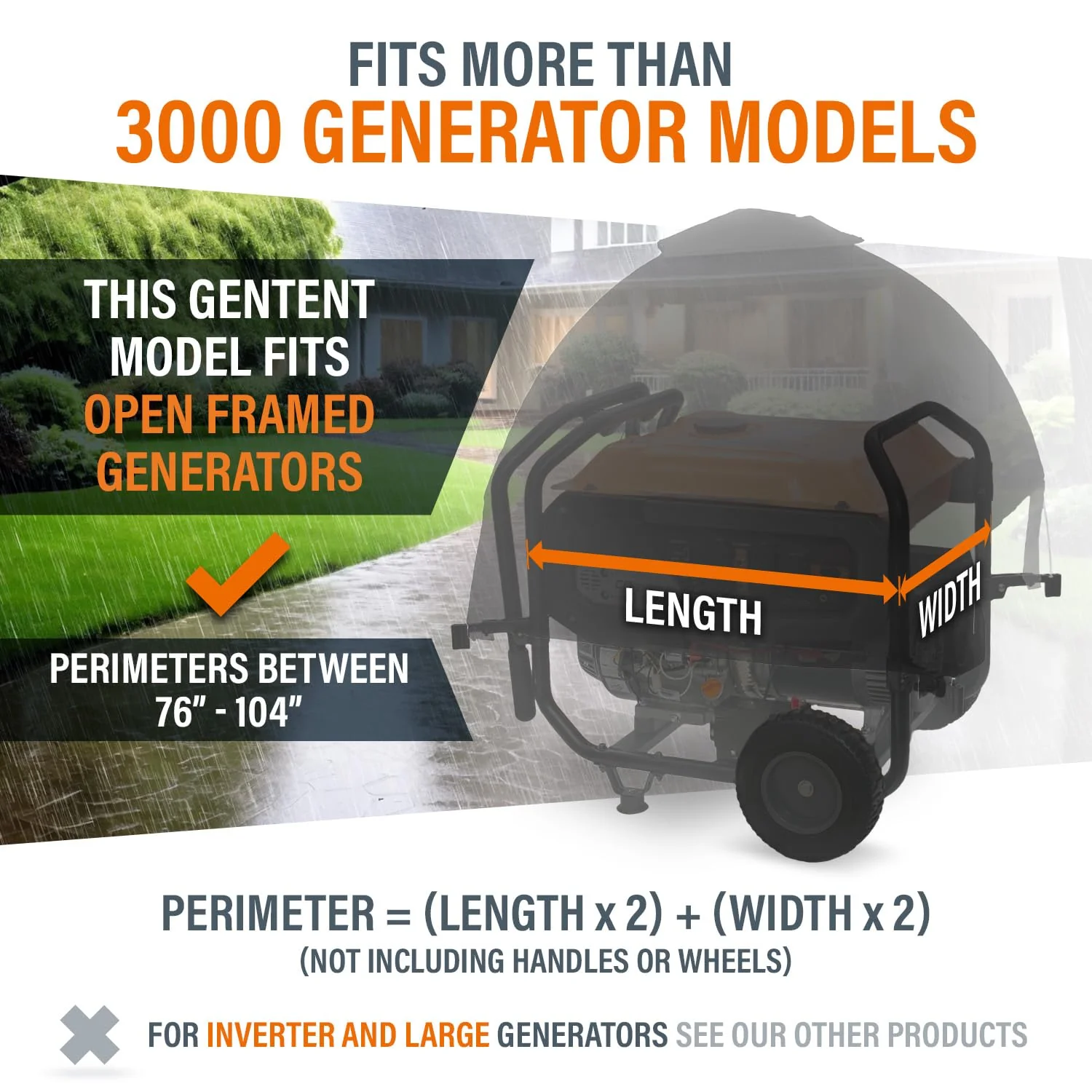 GenTent Generator Running Cover, Universal Kit - UZIS Sports