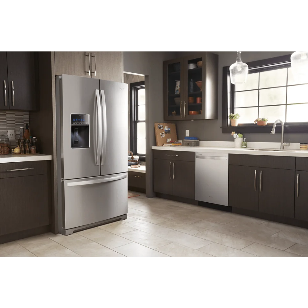 Whirlpool WRF757SDHZ 27 Cu. Ft. Stainless Steel Wide French Door Refrigerator - UZIS Sports