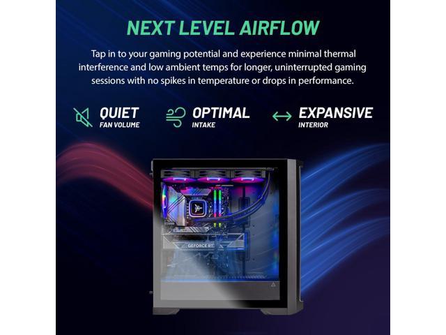 ABS Vortex-X Ruby Gaming Desktop: RTX 4080 Super, Ryzen 7 7700X, 32GB RAM, 1TB SSD, Liquid Cooled, Windows 11 Home - UZIS Sports