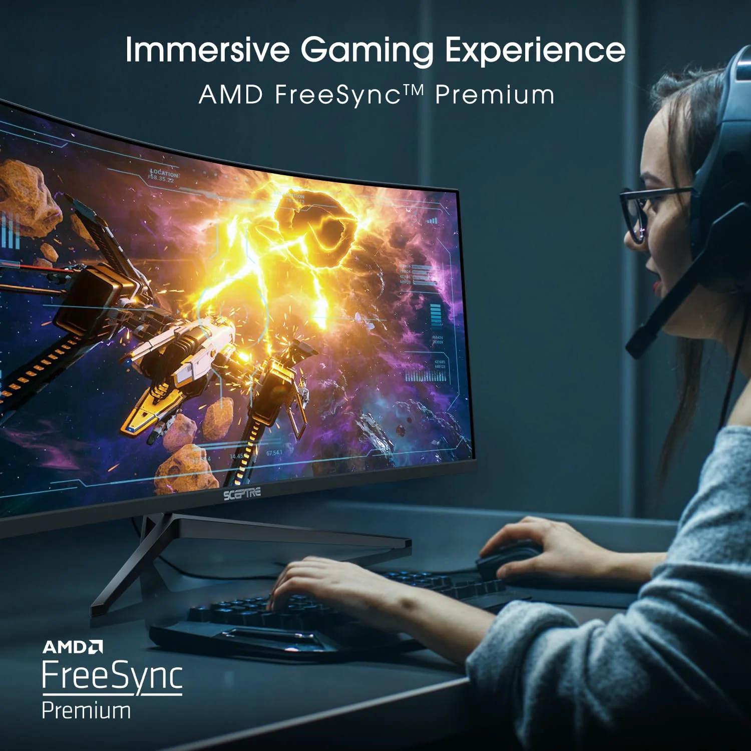 Sceptre 34 Inch 165Hz Curved Ultrawide WQHD Monitor - UZIS Sports