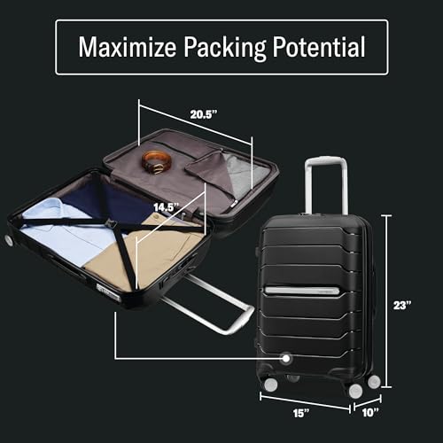 Samsonite Freeform Hardside Spinner Navy - UZIS Sports