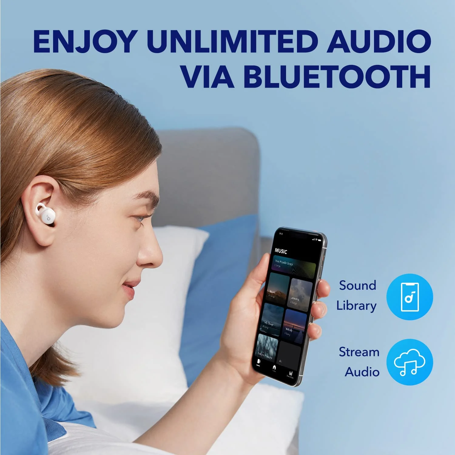Soundcore A10 Bluetooth Noise Blocking Sleep Earbuds - UZIS Sports