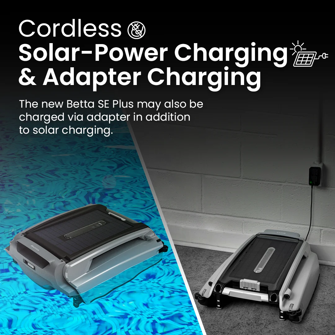 Betta SE Plus - Solar Powered Smart Robotic Pool Skimmer - UZIS Sports