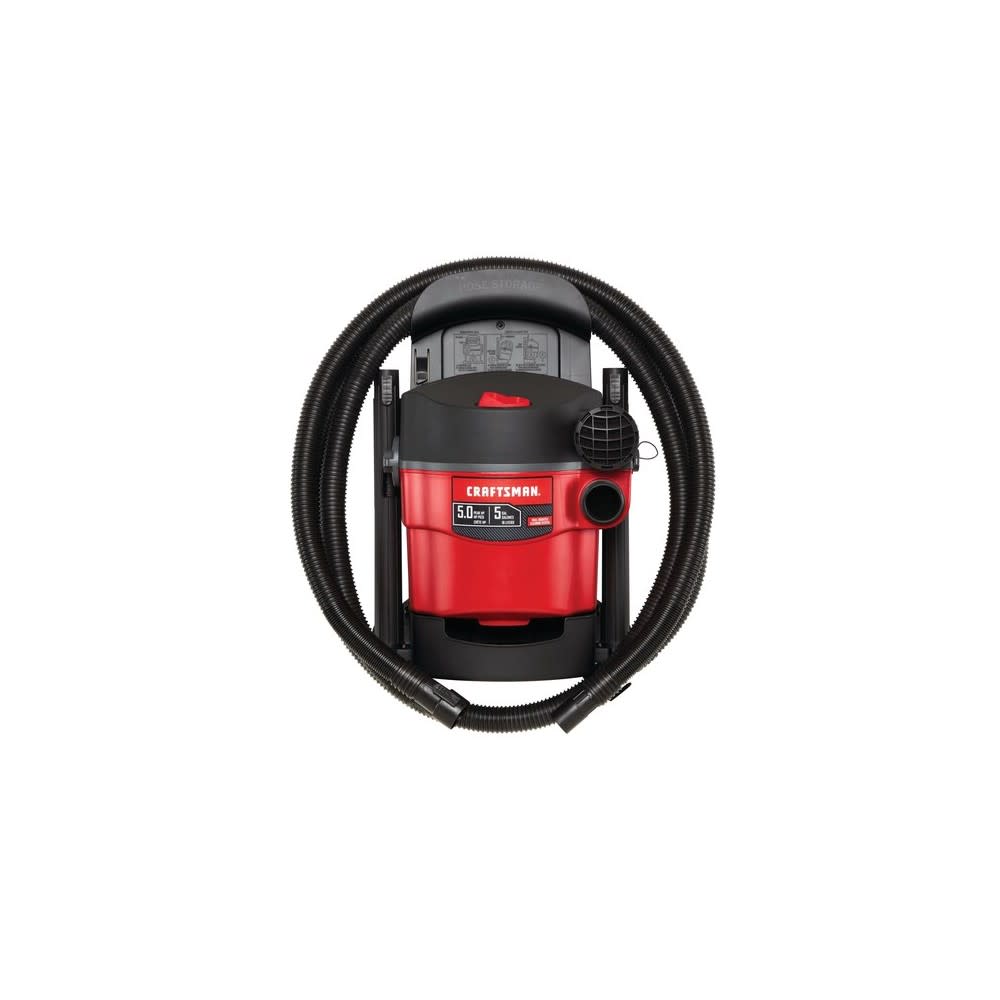 Craftsman Wet/Dry Vacuum 5 Gallon 120V 5HP Peak Wall Mounted - UZIS Sports