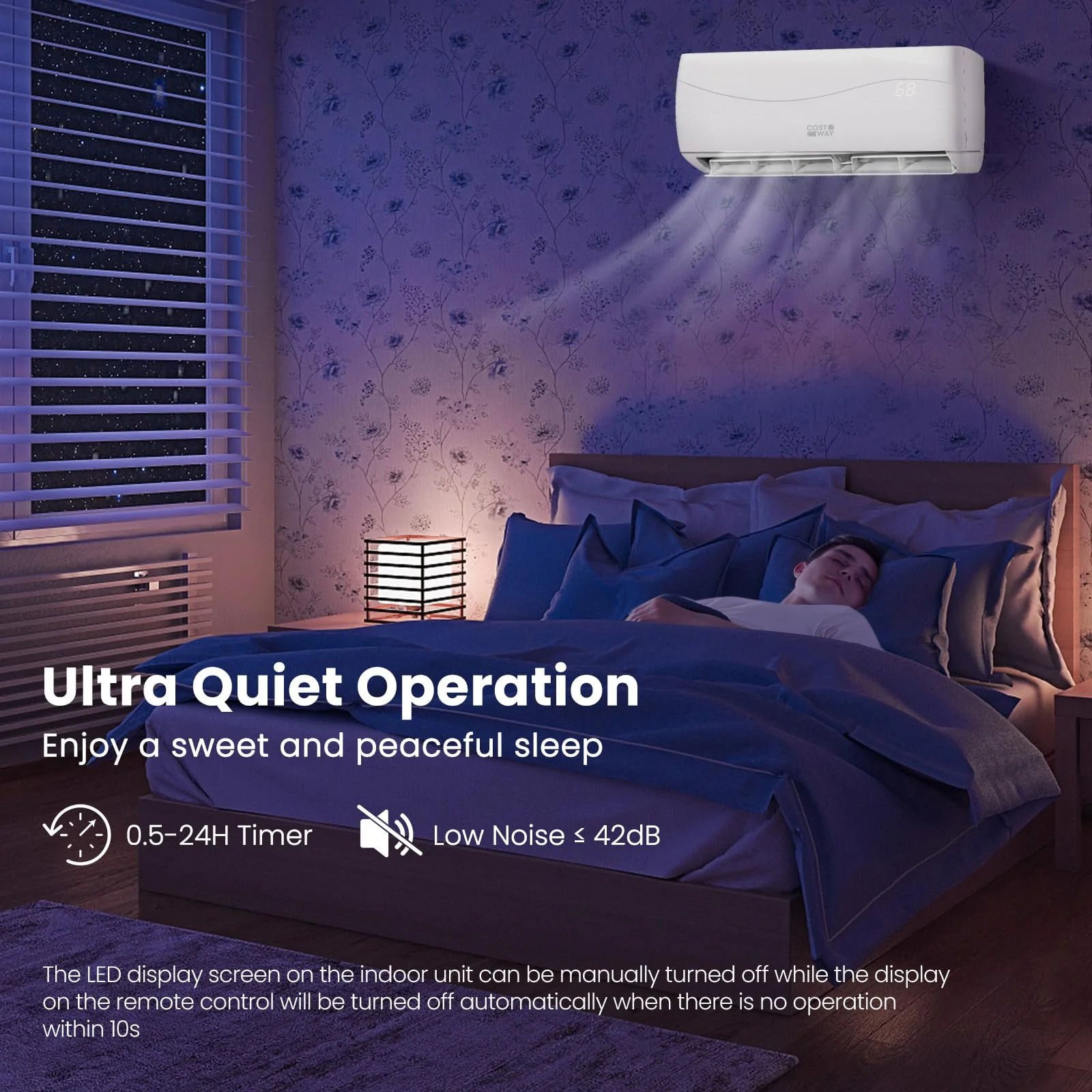 COSTWAY 12000BTU Mini Split Air Conditioner& Heater - UZIS Sports
