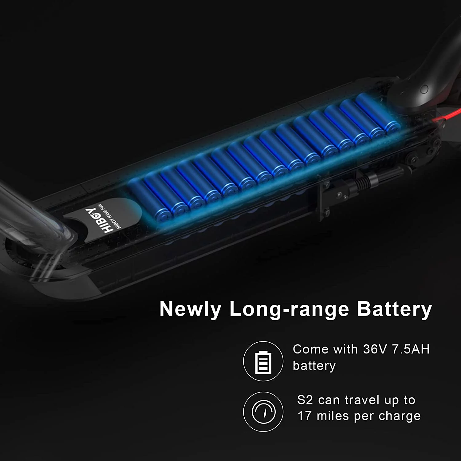 Hiboy S2 Electric Scooter for Adults - 19 MPH Max Speed, 17 Miles Range, 8.5