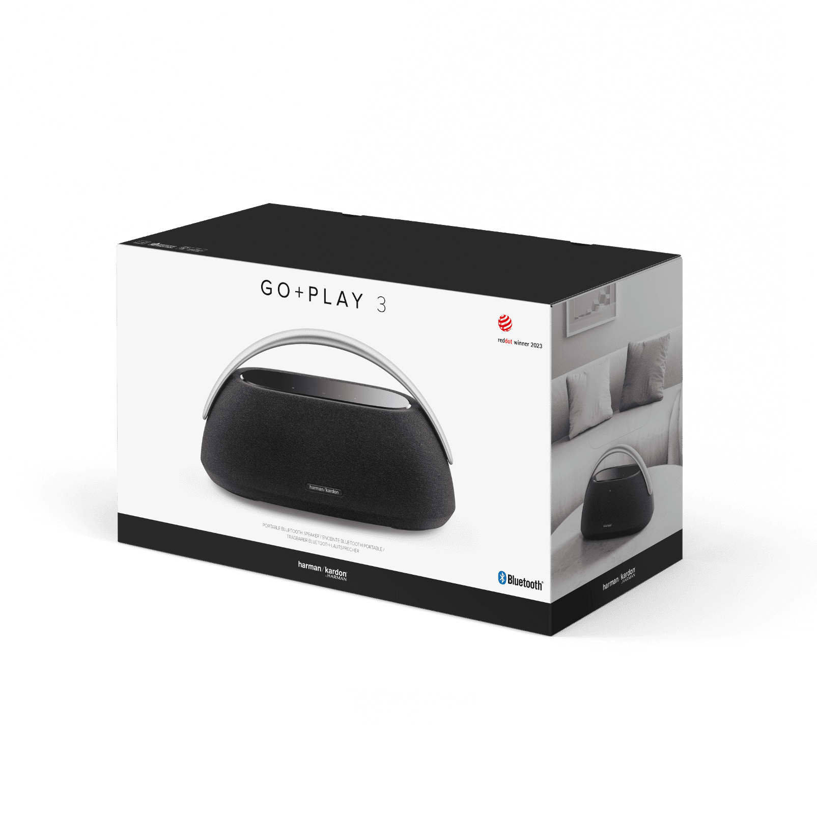 Harman Kardon Go + Play 3 Portable Bluetooth Speaker, Black - UZIS Sports