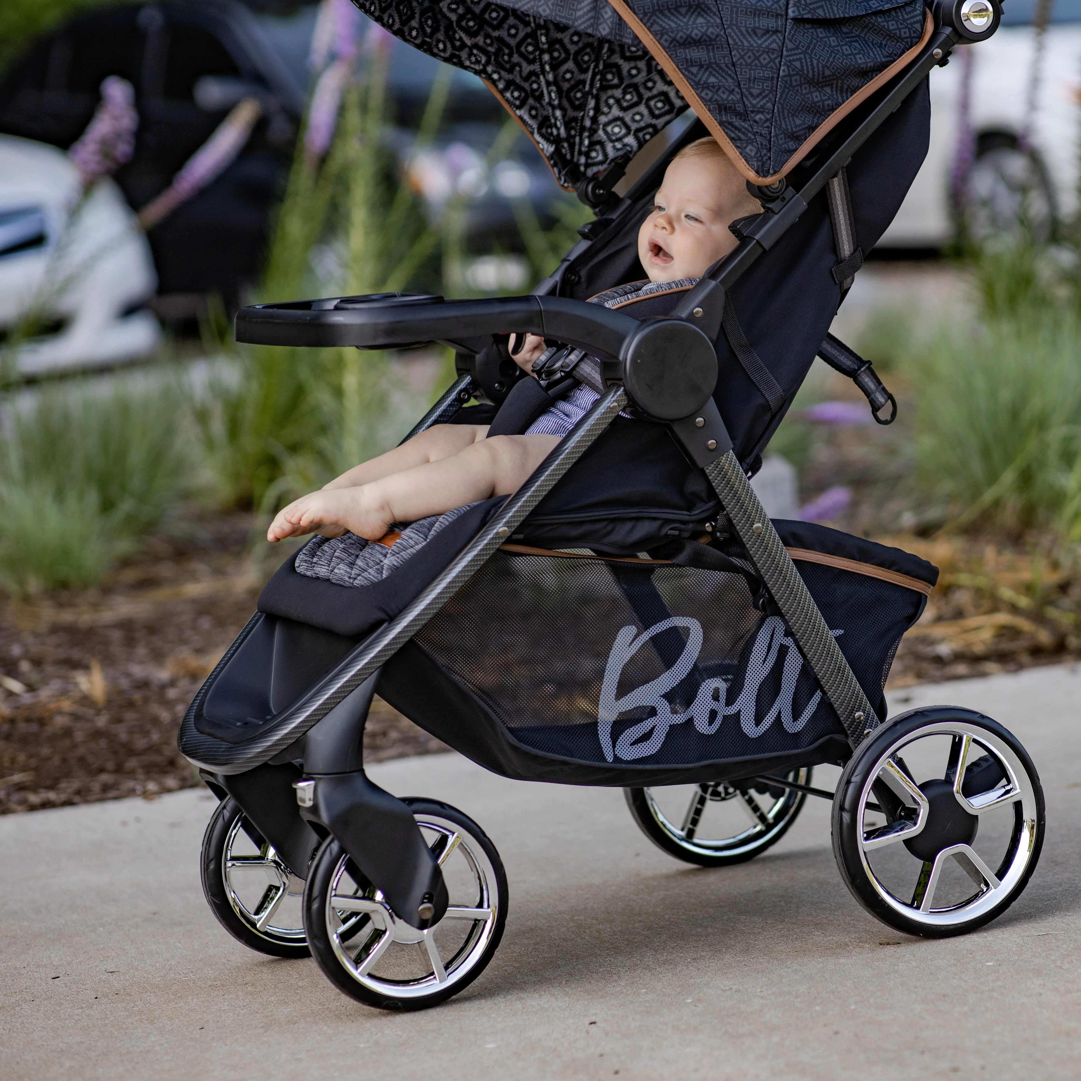 Monbebe Bolt Travel System Stroller and Infant Car Seat, Urban Boho - UZIS Sports