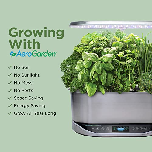 AeroGarden Bounty Elite Stainless Alexa Enabled - UZIS Sports