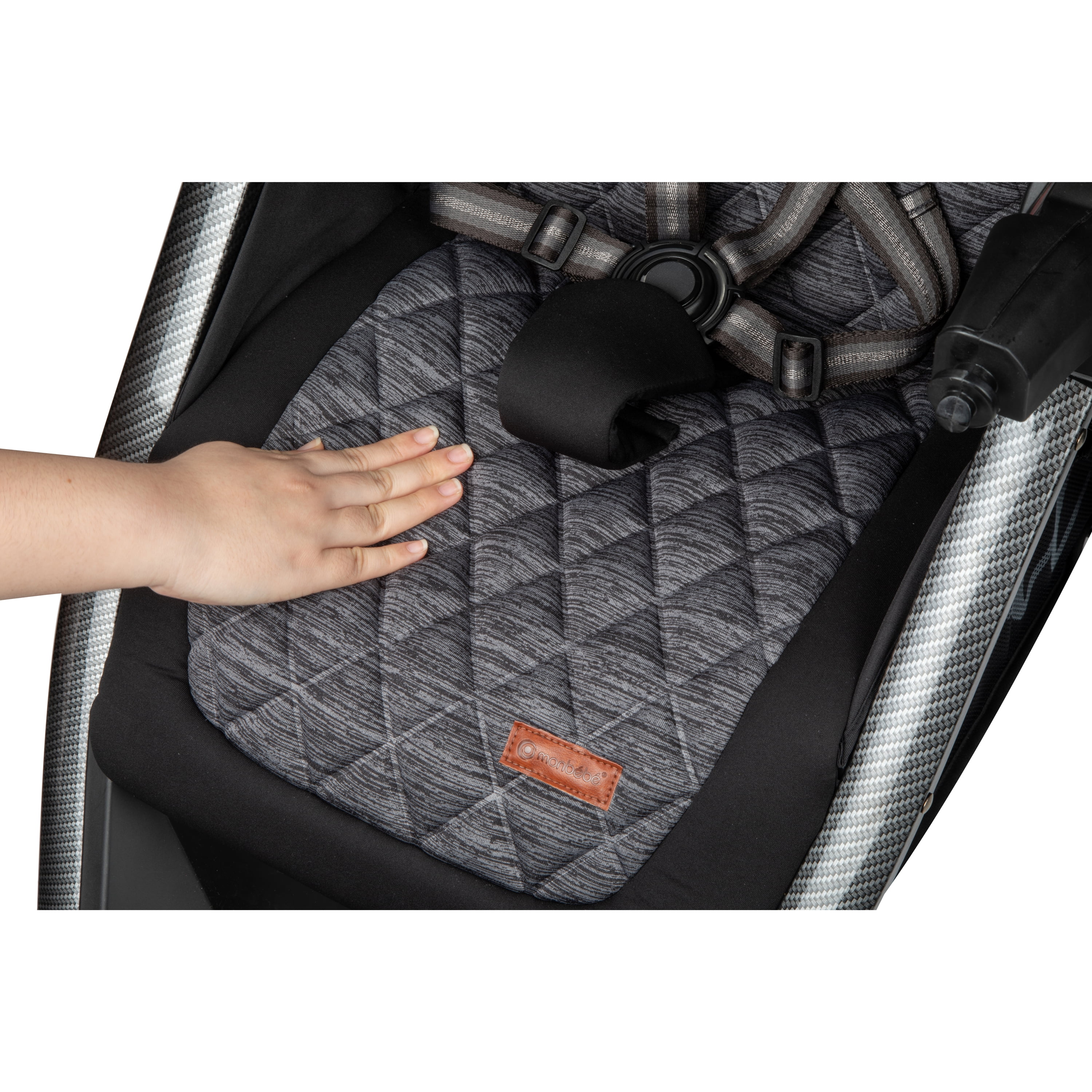 Monbebe Bolt Travel System Stroller and Infant Car Seat, Urban Boho - UZIS Sports