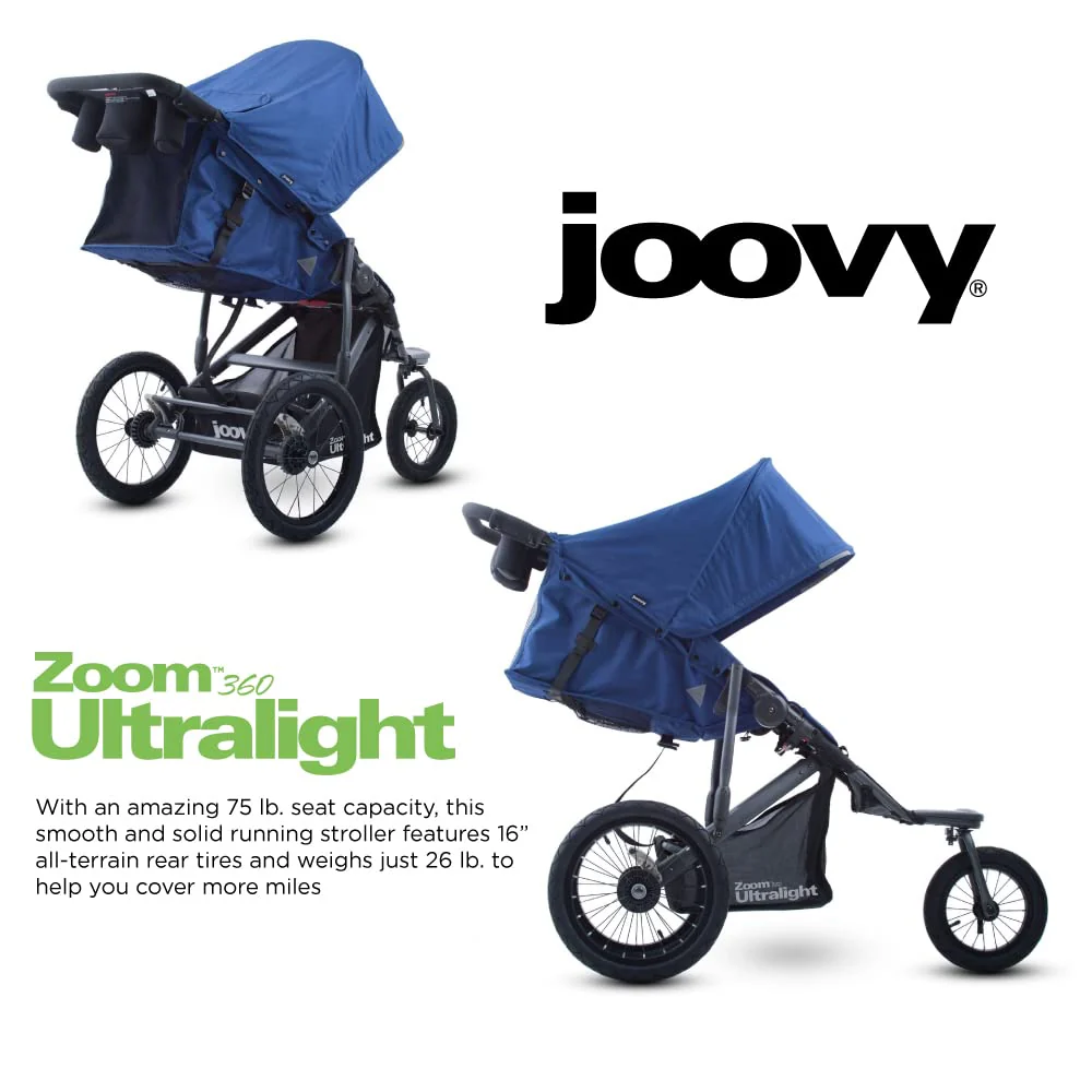 Joovy Zoom360 Ultralight Jogging Stroller Featuring High Child Seat - UZIS Sports