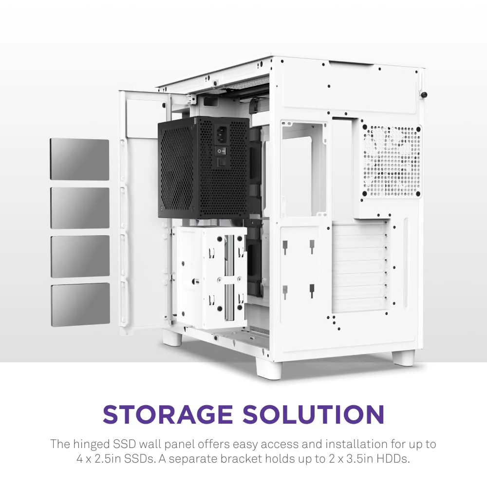 NZXT H9 Flow Dual-Chamber ATX Mid-Tower PC Gaming Case - UZIS Sports